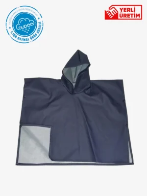 Lacivert Çocuk Panço Yağmurluk