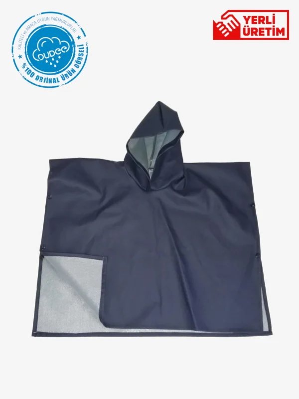 Lacivert Çocuk Panço Yağmurluk